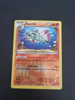 REVERSE HOLO Pokemon Card XY Steam Siege Anorith 56/114 - Image 1