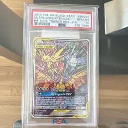 Pokemon Moltres & Zapdos & Articuno GX SM Black Star SM210 Holo Promo PSA 10 - Image 1