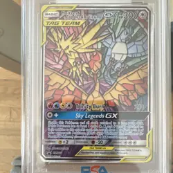 Pokemon Moltres & Zapdos & Articuno GX SM Black Star SM210 Holo Promo PSA 10 - Image 3