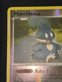 NM/LP Condition Munchlax Reverse Holo Rare Diamond Pearl Base Set 33/130 Pokemon - Image 3