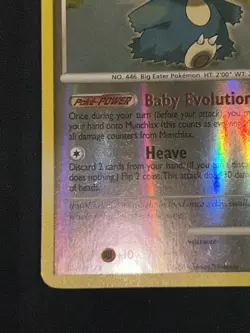 NM/LP Condition Munchlax Reverse Holo Rare Diamond Pearl Base Set 33/130 Pokemon - Image 5