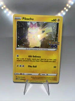 Pokemon Go Pikachu Holo Black Star Promo SWSH234 Pokemon TCG - Image 1