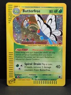 Butterfree 005/165 Expedition Base Set Holo Ultra Rare Pokemon TCG Nintendo MP+ - Image 1