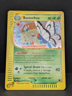 Butterfree 005/165 Expedition Base Set Holo Ultra Rare Pokemon TCG Nintendo MP+ - Image 3