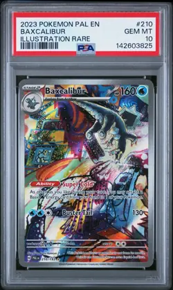 (PSA 10) Pokemon: Paldea Evolved – Baxcalibur #210 [Illustration Rare] - Image 1