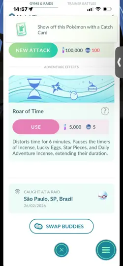 Pokemon Go Shiny Legendary Diagla ( Background) ( Roar of Time ) - Image 2