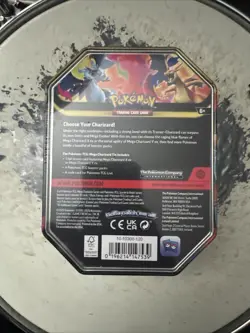 Pokemon TCG Mega Charizard X EX Tin Sealed In Hand - Image 2