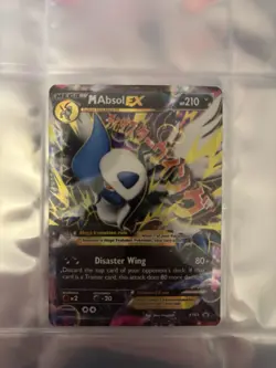 Pokemon M Absol EX XY63 XY Holo Rare Mega 210HP Mega Evolution Disaster Wing - Image 1