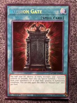 Yugioh Illusion Gate MZMU-EN023 Secret Rare 1st Edition NM - Image 1