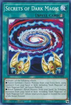 YUGIOH: 3x Secrets of Dark Magic LDS3-EN096 Common NM - Image 1