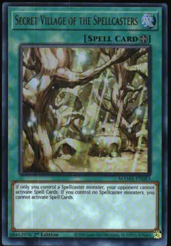 Yu-Gi-Oh! Secret Village of the Spellcasters 2022 MAMA-EN083 Ultra Rare 1st Ed - Image 1