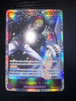 Rosinante & Law EB04-038 SR THE AZURE SEA'S SEVEN ENGLISH OP14 One Piece TCG - Image 1