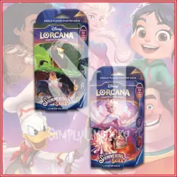 Disney Lorcana TCG: Shimmering Skies Starter Deck Bundle Scar & Elsa - Image 1