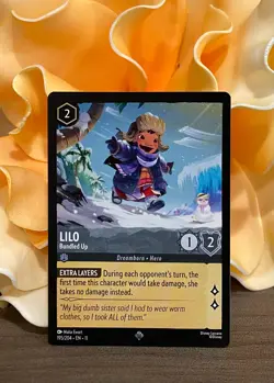 Disney Lorcana Winterspell ~ Lilo - Bundled Up 195/204 - Image 1