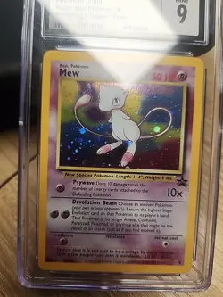 Mew Black Star Promo 9 Holo CGC 9 Pokemon Card Graded Newly Graded Clean Slab! - Image 2