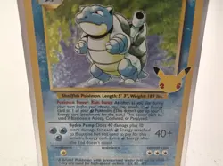 Pokemon TCG Holo Rare Blastoise Card 2/102 Celebrations Series #Live23/02 - Image 3