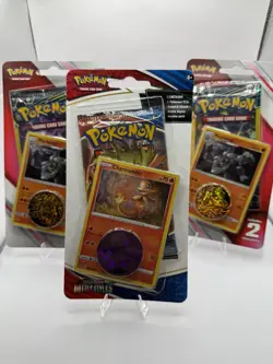 Team Up Sun And Moon Blister - (2) 3 Card Mini Booster Pack Coin 2019 + Battle S - Image 1