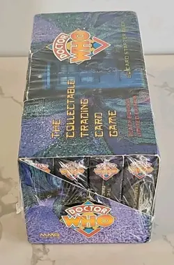 Doctor Who Collectible Card Game 60 Card Starter Decks 12 Packs Sealed MMG 1996 - Image 5