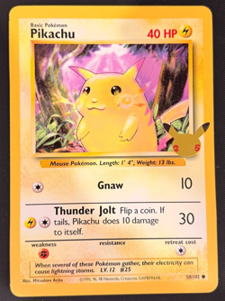 Pikachu - (25th Anniversary) 58/102 Jumbo Cards Regular - Pokemon TCG - Image 1