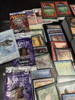 MEGA MTG Vintage Lot 800+ Cards Dark Ice Age 4th Revised Rares EMPTY PACKS - Image 3