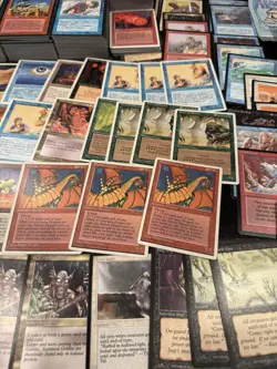 MEGA MTG Vintage Lot 800+ Cards Dark Ice Age 4th Revised Rares EMPTY PACKS - Image 5