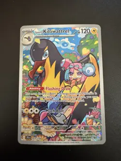 Pokemon TCG Iono's Kilowattrel Card Journey Together IR 163/159 - Image 1