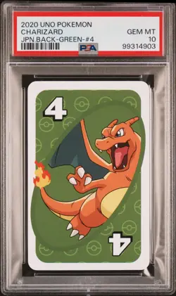 PSA 10 Pokemon Charizard Uno Japanese Back Green 2020 Card #4 - Image 1