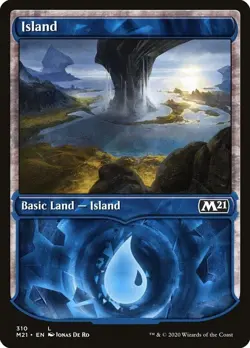 Magic the Gathering: MTG CORE 2021 ISLAND FOIL SHOWCASE ART - Image 1
