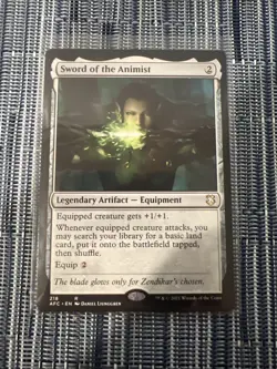 Sword Of The Animist - Commander: Forgotten Realms - NM - MTG - Image 1