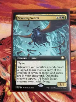 Scouring Swarm Mtg Edge Of Eternities Extended Art R 0036 - Image 1