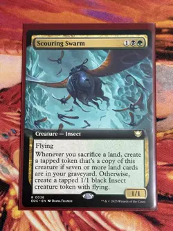 Scouring Swarm Mtg Edge Of Eternities Extended Art R 0036 - Image 2