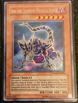 YuGiOh! Ido The Supreme Magical Force - CRMS-EN096 - Secret Rare, Unl Ed, NM - Image 1
