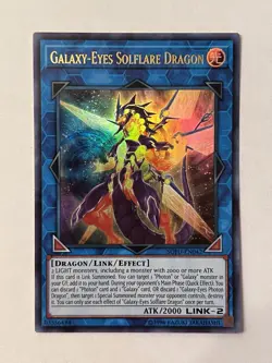 Yu-Gi-Oh! TCG Galaxy-Eyes Solflare Dragon Soul Fusion SOFU-EN042 Unlimited Ultra - Image 1