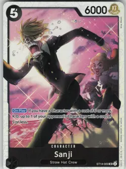 One Piece TCG Sanji SR Starter Deck 14: 3D2Y ST14-003 - Image 1