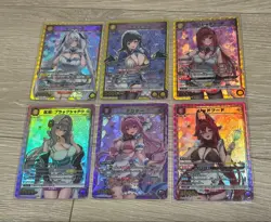 UNION ARENA NIKKE PcSR 6 Card Set Marian Rapi Cinderella Scarlet Red Hood - Image 1