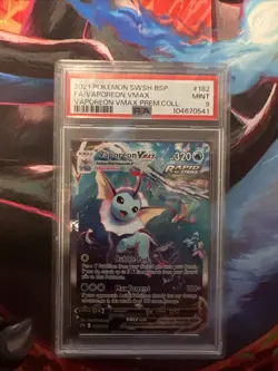 Vaporeon VMAX SWSH182 SWSH: Sword & Shield Promo Cards Holo Psa 9 - Image 1