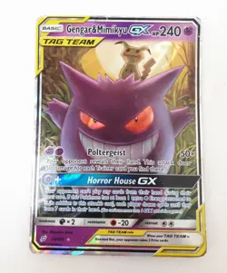 Gengar & Mimikyu GX Holo Single Pokemon Card 53/181 TCG Tag Team #Live - Image 1