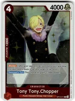 Tony Tony Chopper OP10-011 R Royal Blood Sanji card ONE PIECE Card Game English - Image 1