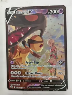 Mawile V Full Art Ultra Rare Pokemon Card TG17/TG30 Sword & Shield Lost Origin - Image 1