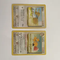 Pokemon Doduo Base Set 48/102 & Dodrio 34/64 Cards 1999 Rare 2 card Lot - Image 1