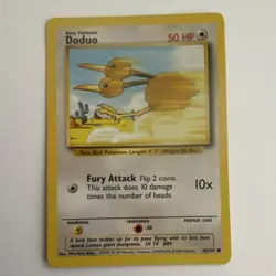 Pokemon Doduo Base Set 48/102 & Dodrio 34/64 Cards 1999 Rare 2 card Lot - Image 3