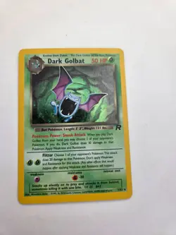 Pokemon TCG Rare Vintage Dark Golbat Holo Card 7/82 Team Rocket Set Wizards OTC - Image 1