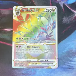 Pokemon Giratina VSTAR Secret Rare Alternative Art Holo Card Lost Origin 201/196 - Image 1