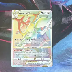 Pokemon Arceus VSTAR Secret Rare Full Art Holo Card Brilliant Stars 176/172 - Image 1