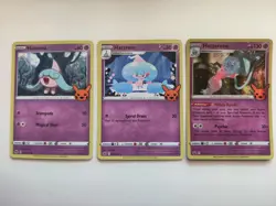 Pokemon Trick Or Trade 2022 Hatenna Hattrem Hatterene 3 Cards - Image 1