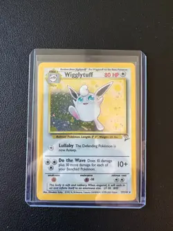 Wigglytuff Pokemon Card TCG 019/130 Base Set 2 Unlimited Holo - Image 1