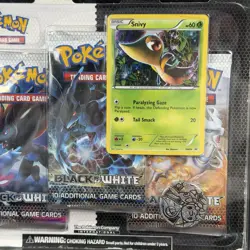 Black White Base 3-Pack Blister Booster Pokemon Card English Sealed Very Rare - Image 2