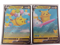 Flying/Surfing Pikachu V/ VMAX Celebrations Pokemon 4 X Card Set #Live23/02 - Image 2