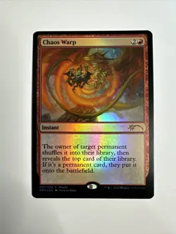 Chaos Warp Foil Wizards Play Network 2024 Promo MTG NM - Image 1
