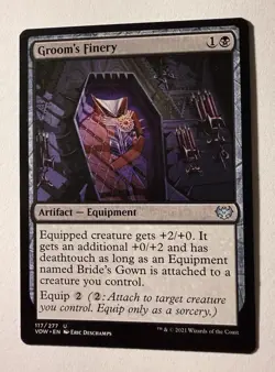 MTG Magic the Gathering Groom's Finery (117/561) Innistrad Crimson Vow NM - Image 1